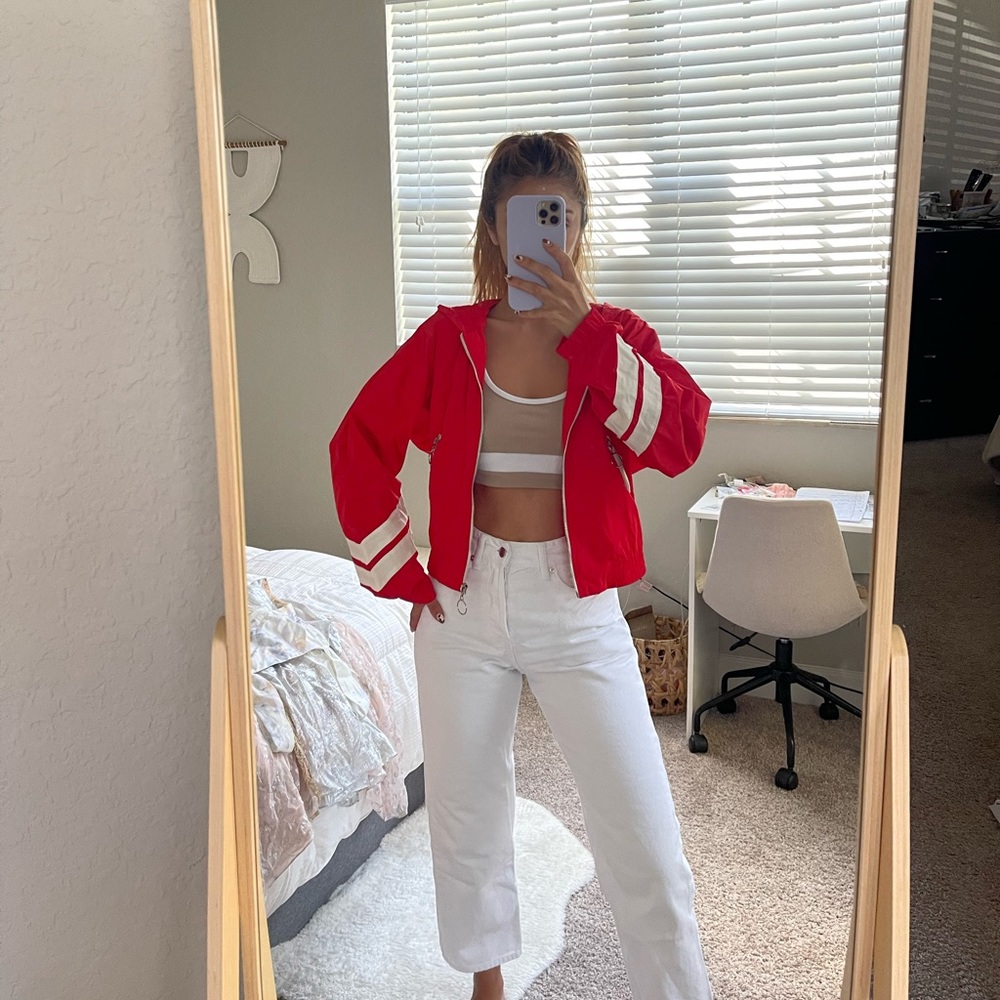 Red light waterproof jacket